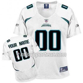 Maillot Femme Jacksonville Jaguars Personnalisé Blanc 